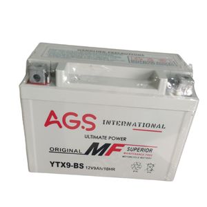 باتری موتورسیکلت ای جی اس مدل 12v9ah
